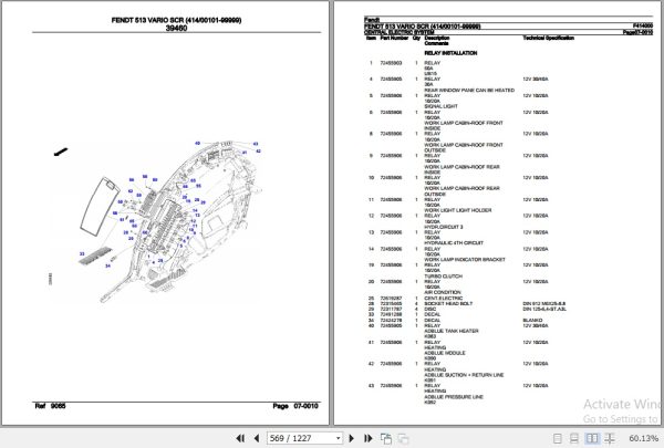 Fendt Tractor 513 Vario SCR Parts Catalog F414000 09.2019 3