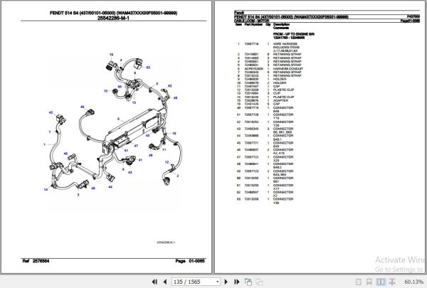 Fendt Tractor 514 S4 Parts Catalog F437000 07.2020 2
