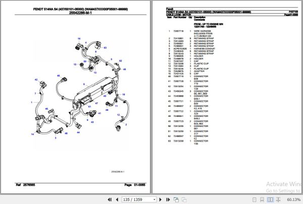 Fendt Tractor 514NA S4 Parts Catalog F437105 07.2020 2