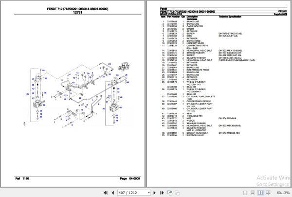 Fendt Tractor 712 Parts Catalog F712001 10.2020 3