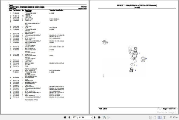Fendt Tractor 712NA Parts Catalog F712106 10.2020 3
