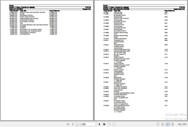 Fendt Tractor 712NA Parts Catalog F724105 10.2018 1