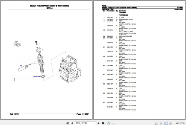 Fendt Tractor 714 Parts Catalog F714001 10.2020 3