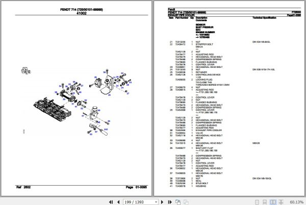 Fendt Tractor 714 Parts Catalog F725000 11.2018 2
