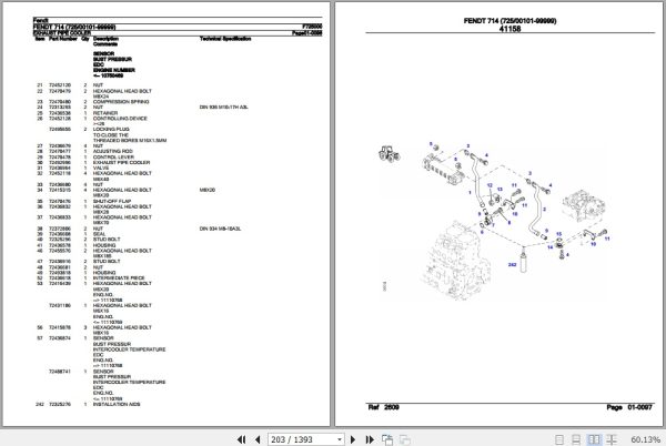 Fendt Tractor 714 Parts Catalog F725000 11.2018 3