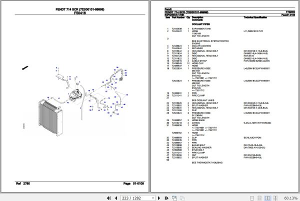 Fendt Tractor 714 SCR Parts Catalog F732000 10.2020 3
