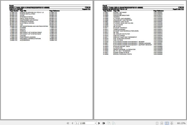 Fendt Tractor 714NA Gen 6 Parts Catalog F760105 09.2020 1