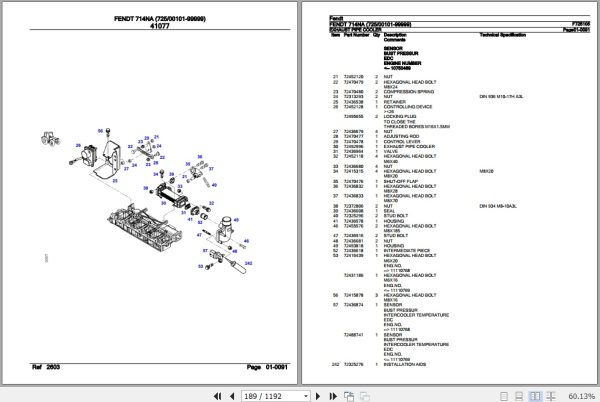 Fendt Tractor 714NA Parts Catalog F725105 10.2018 3