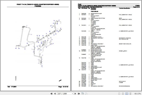 Fendt Tractor 718 S4 Parts Catalog F740000 10.2020 2