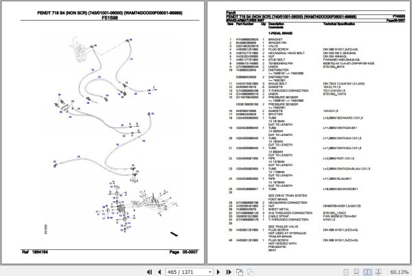Fendt Tractor 718 S4 Parts Catalog F740003 10.2020 3