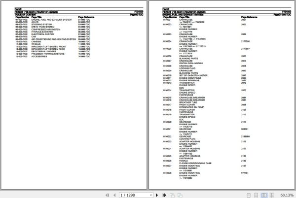 Fendt Tractor 718 SCR Parts Catalog F734000 10.2020 1