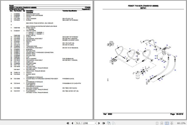 Fendt Tractor 718 SCR Parts Catalog F734000 10.2020 3