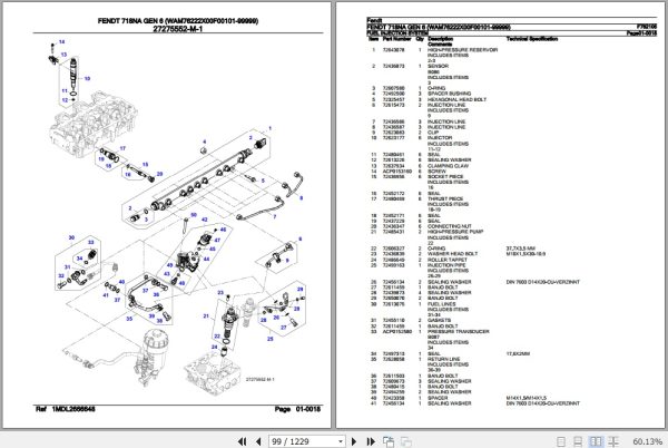 Fendt Tractor 718NA Gen 6 Parts Catalog F762105 09.2020 3