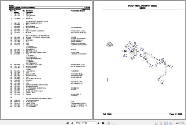 Fendt Tractor 718NA Parts Catalog F727105 10.2018 2