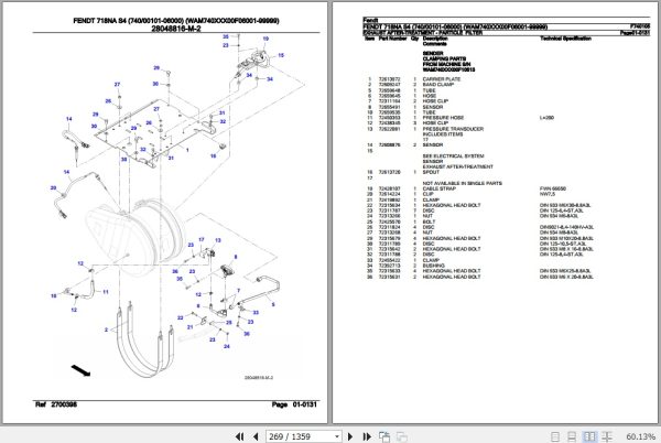 Fendt Tractor 718NA S4 Parts Catalog F740105 10.2020 2