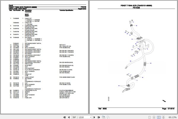 Fendt Tractor 718NA SCR Parts Catalog F734105 10.2020 3