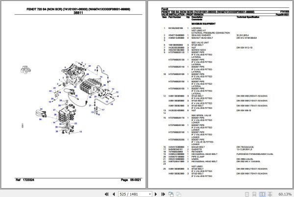 Fendt Tractor 720 S4 Parts Catalog F741003 10.2020 3