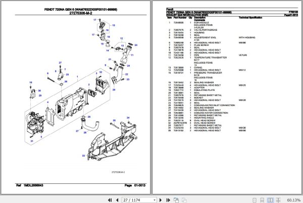 Fendt Tractor 720NA Gen 6 Parts Catalog F763105 09.2020 2