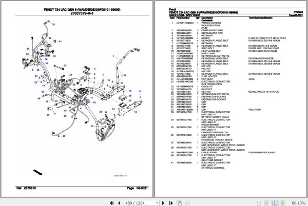 Fendt Tractor 724 LRC Gen 6 Parts Catalog F765003 09.2020 3