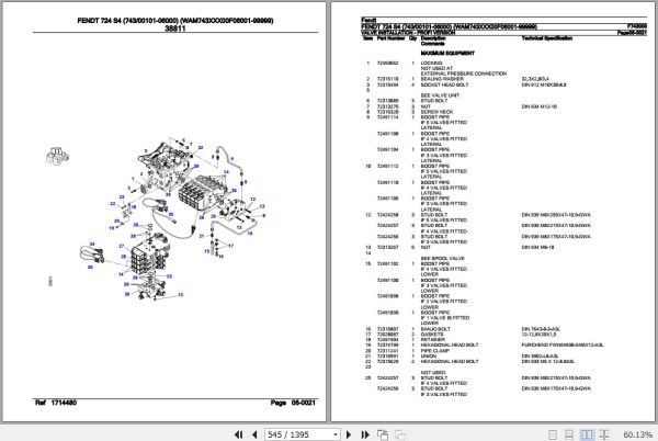 Fendt Tractor 724 S4 Parts Catalog F743000 10.2020 3