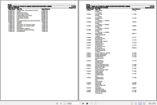 Fendt Tractor 724NA S4 Parts Catalog F743105 10.2020 1