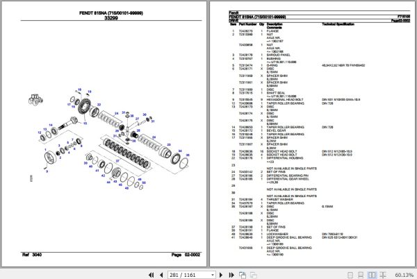 Fendt Tractor 815NA Parts Catalog F715105 10.2020 3