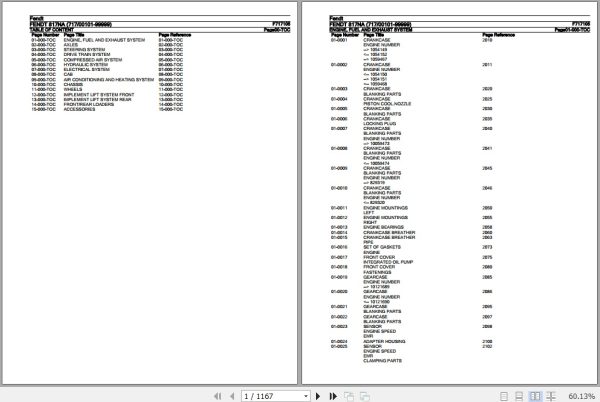Fendt Tractor 817NA Parts Catalog F717105 10.2020 1