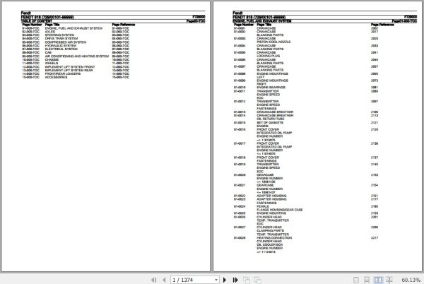 Fendt Tractor 818 Parts Catalog F729000 11.2018 1
