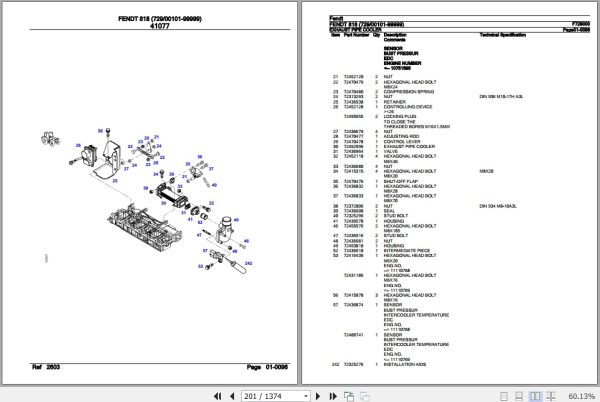 Fendt Tractor 818 Parts Catalog F729000 11.2018 3