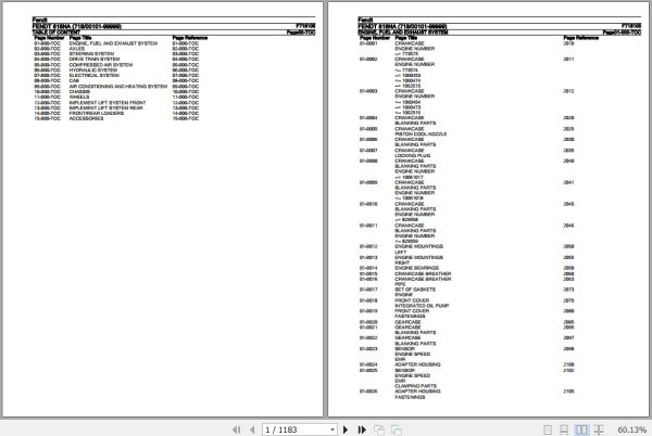 Fendt Tractor 818NA Parts Catalog F718105 10.2020 1