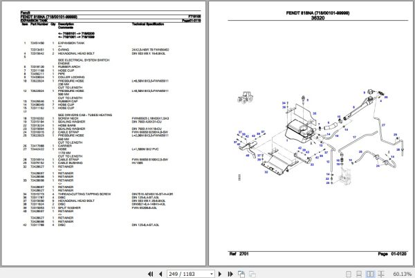 Fendt Tractor 818NA Parts Catalog F718105 10.2020 3