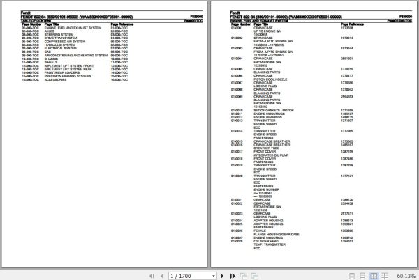 Fendt Tractor 822 S4 Parts Catalog F839000 10.2019 1