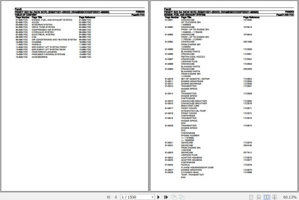 Fendt Tractor 822 S4 Parts Catalog F839003 10.2019 1