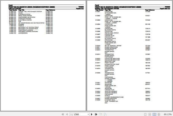 Fendt Tractor 824 S4 Parts Catalog F840000 10.2019 1