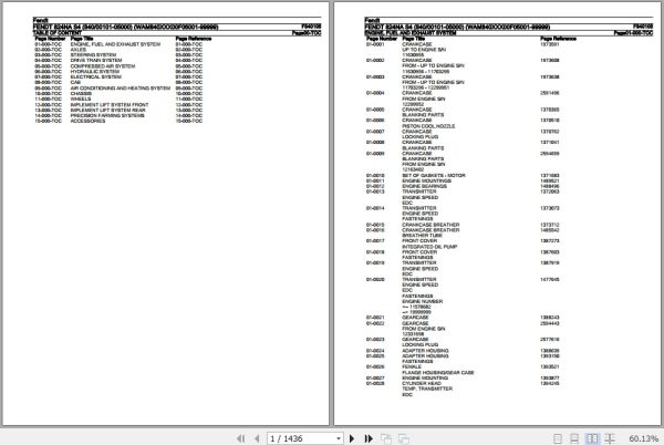 Fendt Tractor 824NA S4 Parts Catalog F840105 10.2019 1