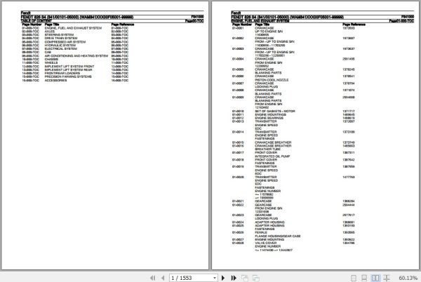 Fendt Tractor 826 S4 Parts Catalog F841000 10.2019 1