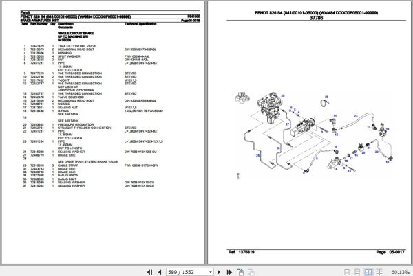 Fendt Tractor 826 S4 Parts Catalog F841000 10.2019 3