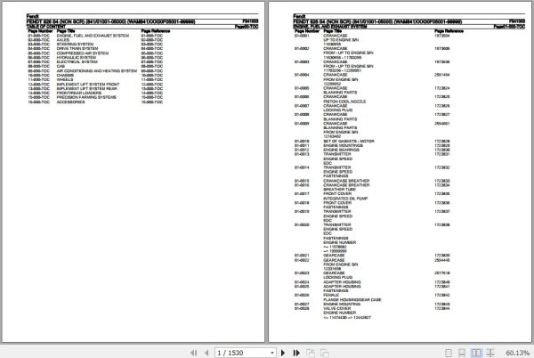 Fendt Tractor 826 S4 Parts Catalog F841003 10.2019 1
