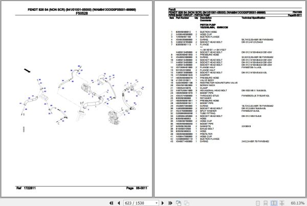 Fendt Tractor 826 S4 Parts Catalog F841003 10.2019 3