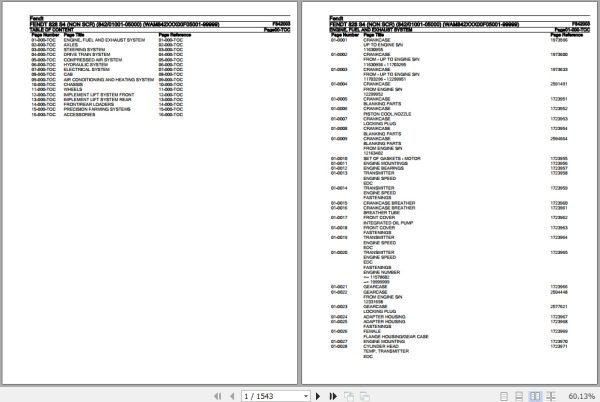 Fendt Tractor 828 S4 Parts Catalog F842003 10.2019 1