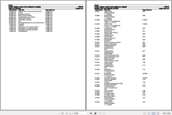 Fendt Tractor 828NA Vario SCR Parts Catalog F836105 10.2019 1