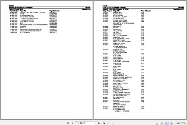 Fendt Tractor 916 Parts Catalog F916002 10.2020 1