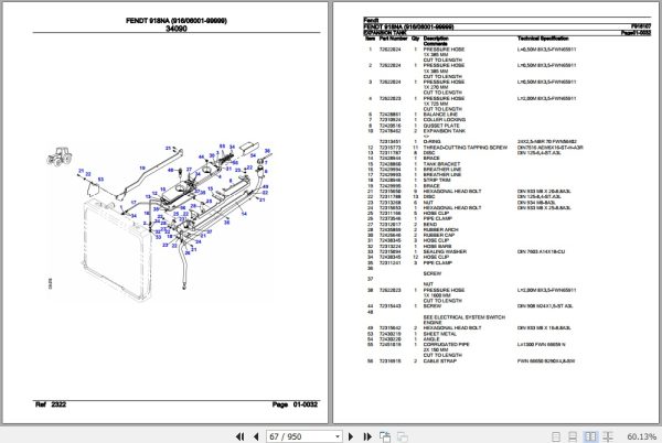 Fendt Tractor 918NA Parts Catalog F916107 10.2020 2