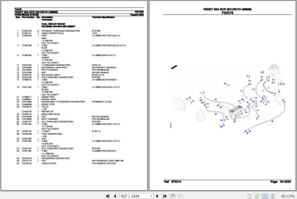 Fendt Tractor 924 SCR Parts Catalog F941000 09.2020 3