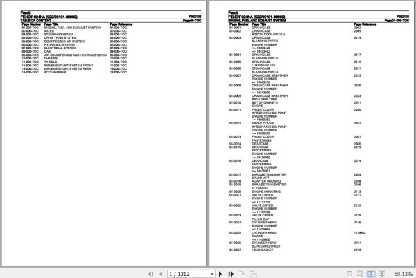 Fendt Tractor 924NA Parts Catalog F922105 06.2020 1