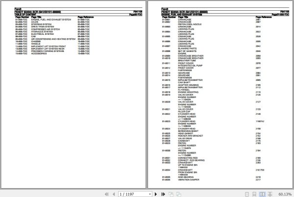 Fendt Tractor 924NA SCR Parts Catalog F941105 07.2020 1