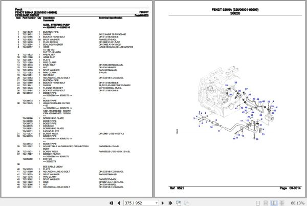 Fendt Tractor 926NA Parts Catalog F926107 10.2020 3