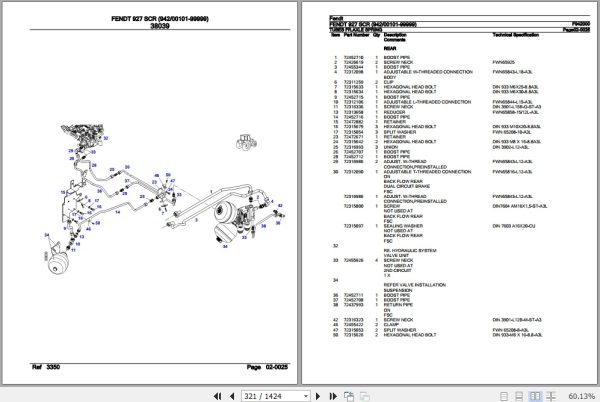 Fendt Tractor 927 SCR Parts Catalog F942000 09.2020 3