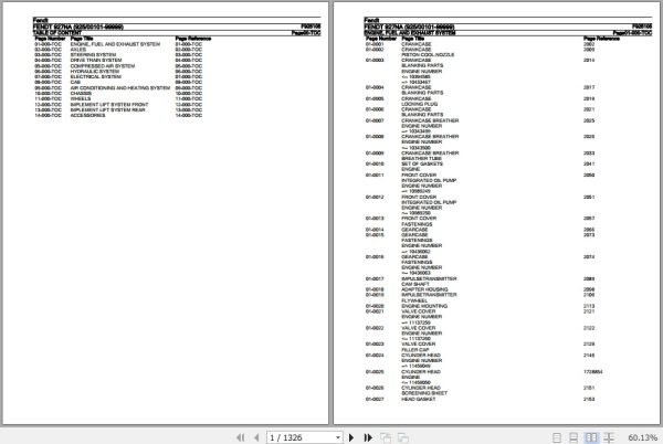 Fendt Tractor 927NA Parts Catalog F925105 06.2020 1