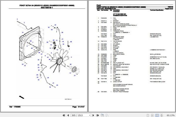 Fendt Tractor 927NA S4 Parts Catalog F950105 10.2020 2